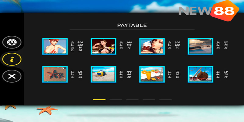 Bikini beach slot game - Sóng sánh hòa cùng vị ngọt mùa hè 3 Hướng dẫn chơi game bikini beach slot game dành cho newbie