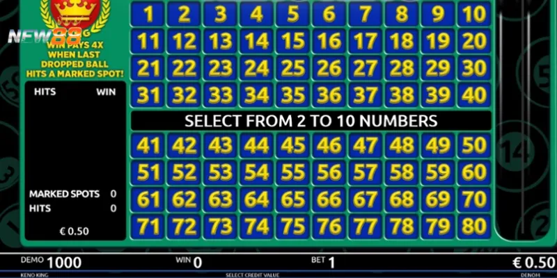 Cách lựa chọn số Keno hiệu quả 